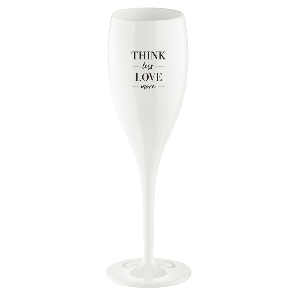 Flûte à champagne: Think less Love more | 100 ml