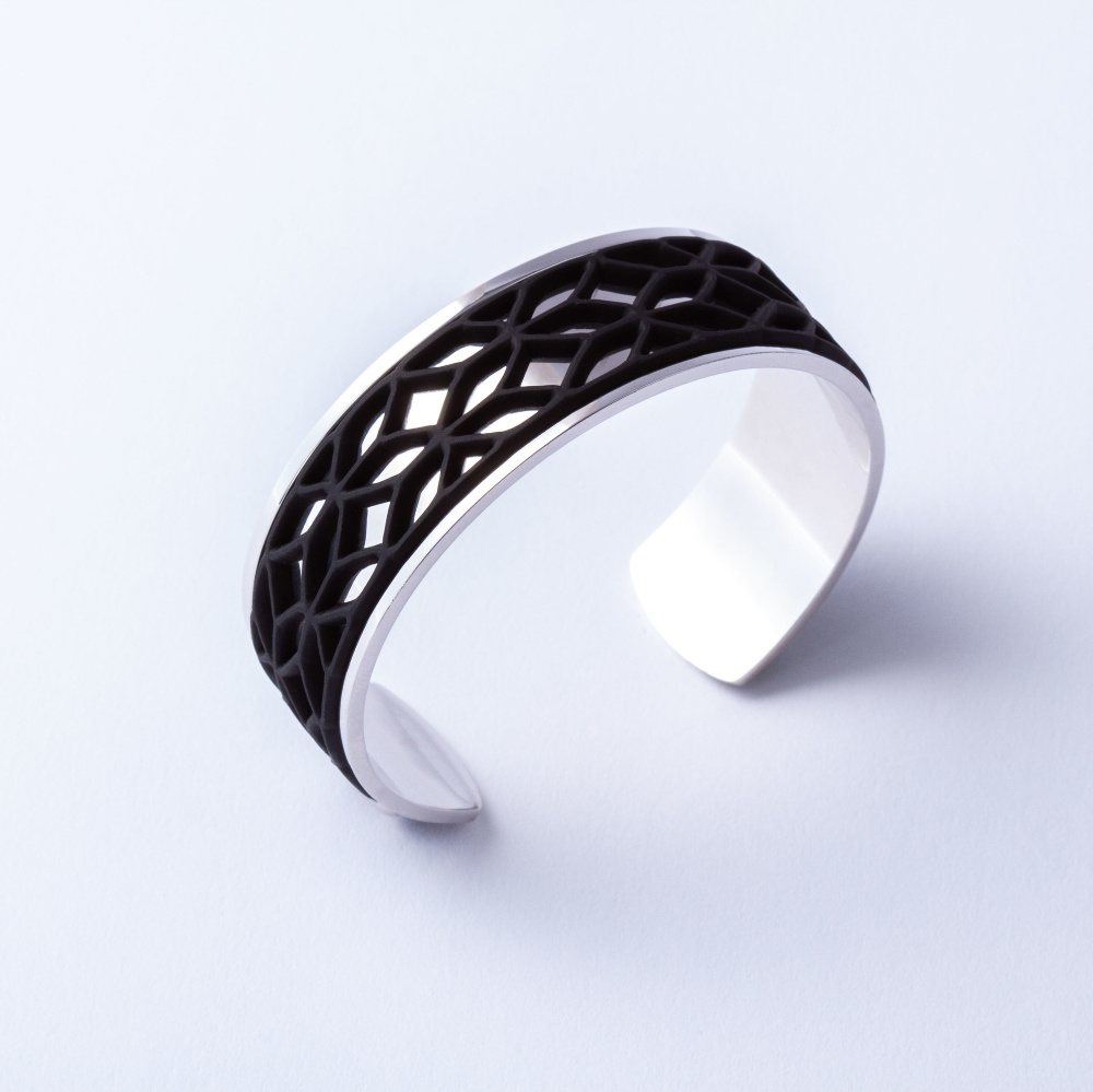 Armband LACE Zilver met 3 verwisselbare kleuren