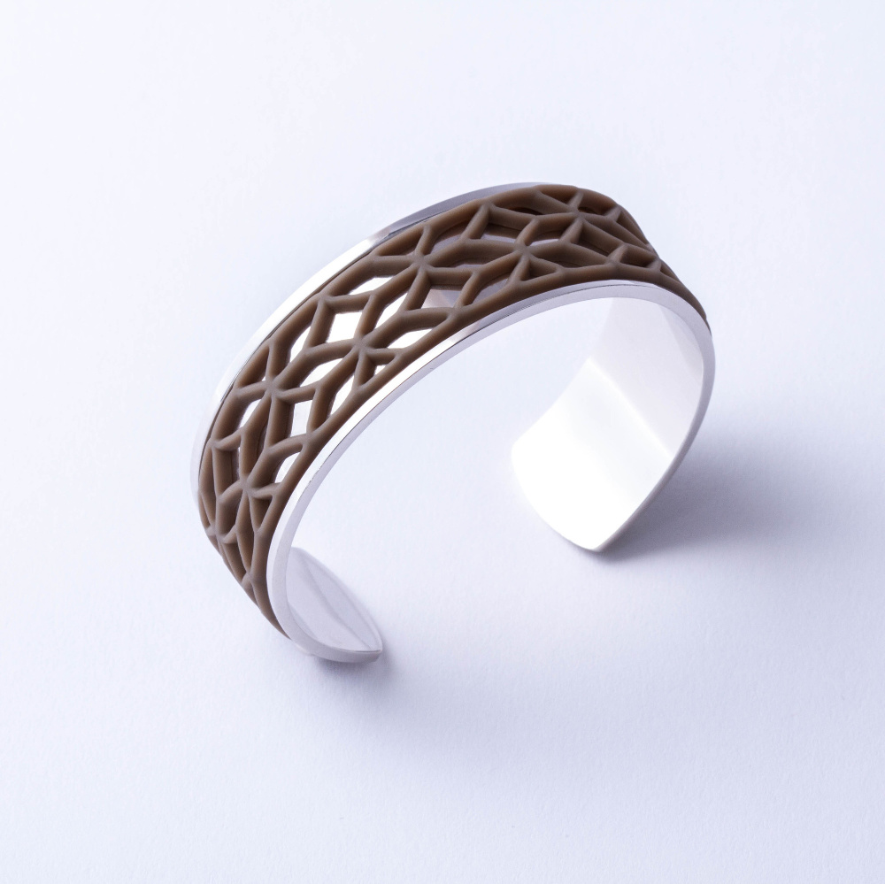 Armband LACE Zilver met 3 verwisselbare kleuren