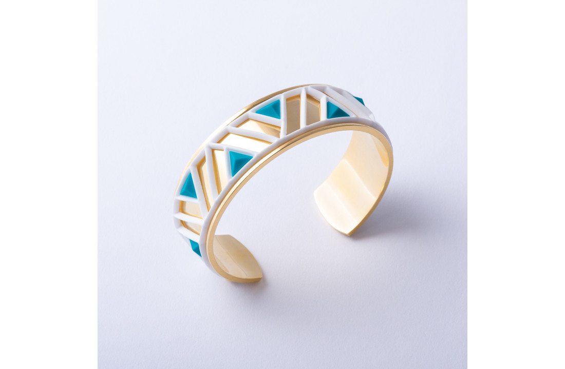 Armband PETRA Goud met 3 verwisselbare kleuren