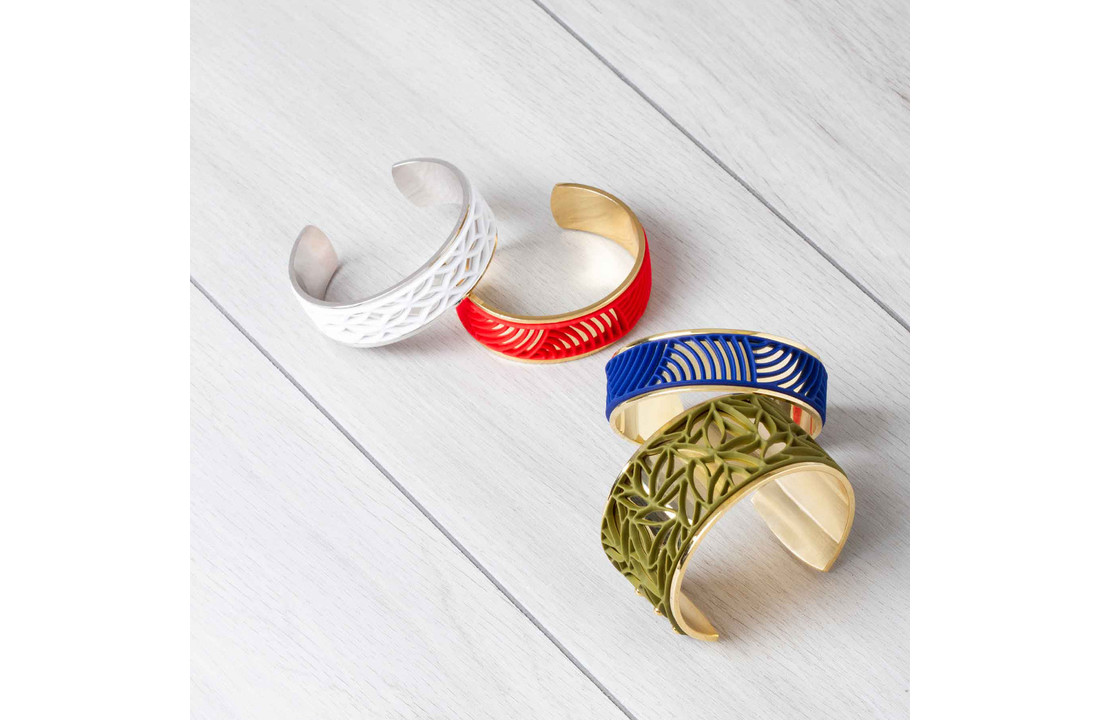 Armband SUN Goud met 3 verwisselbare kleuren