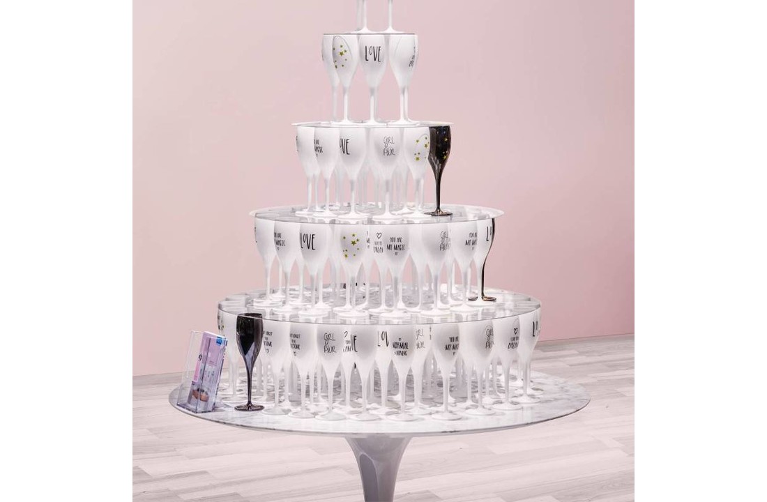 Champagneglas met opdruk: Champagne s'il vous plaît | 100 ml