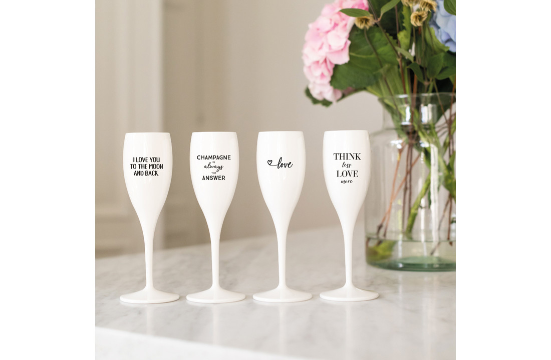 Champagneglas met opdruk: Champagne s'il vous plaît | 100 ml