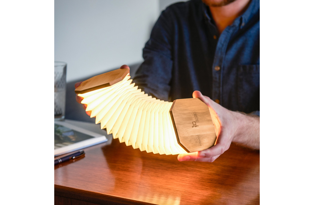 Gingko Smart Accordion Lamp | Bamboo