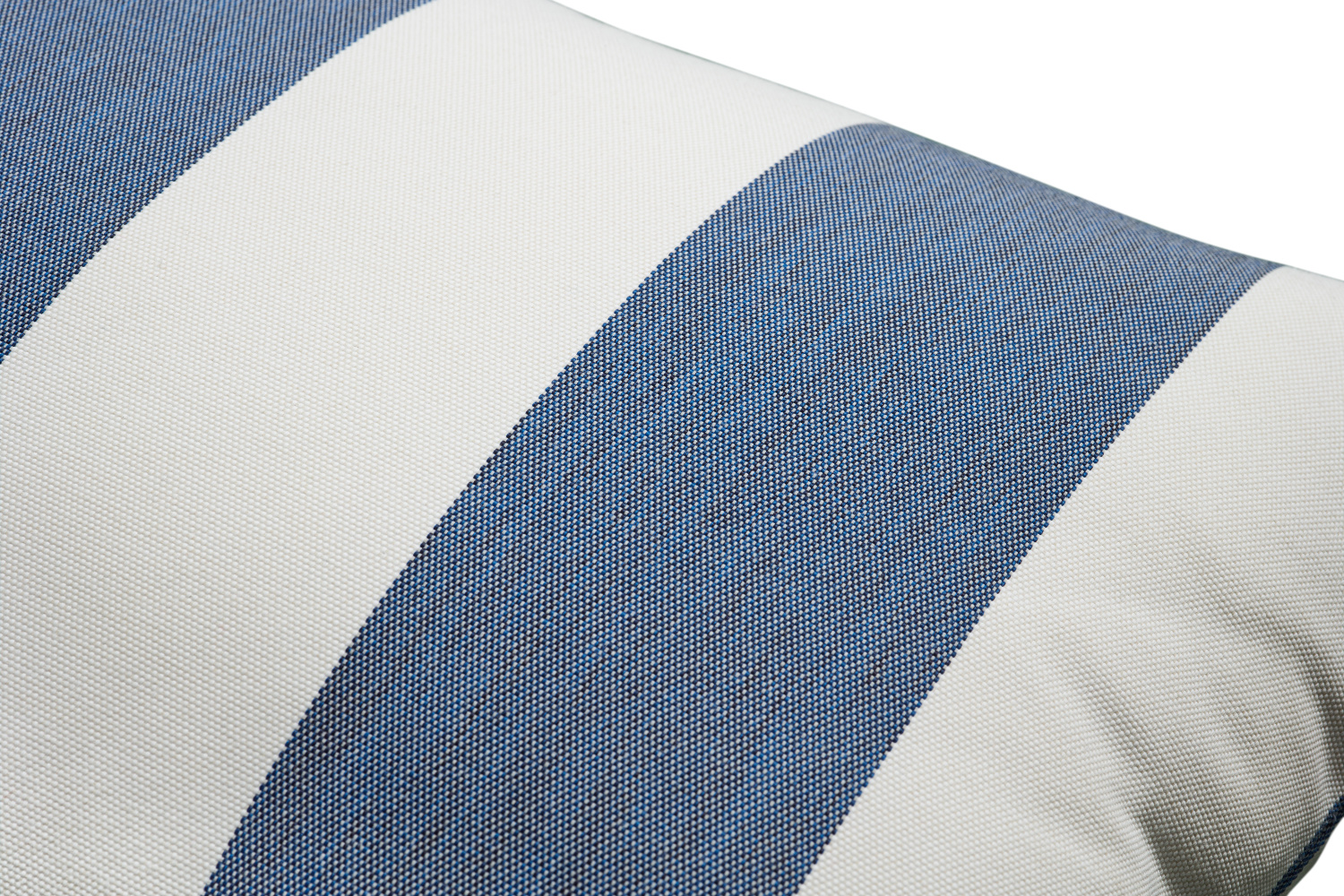Pouf Point Outdoor Stripe Ocean Blue