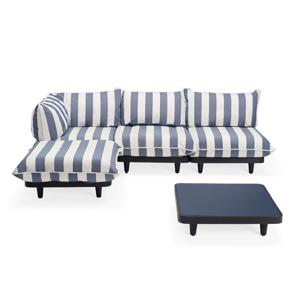 Fatboy Paletti Seat | Stripe Ocean Blue