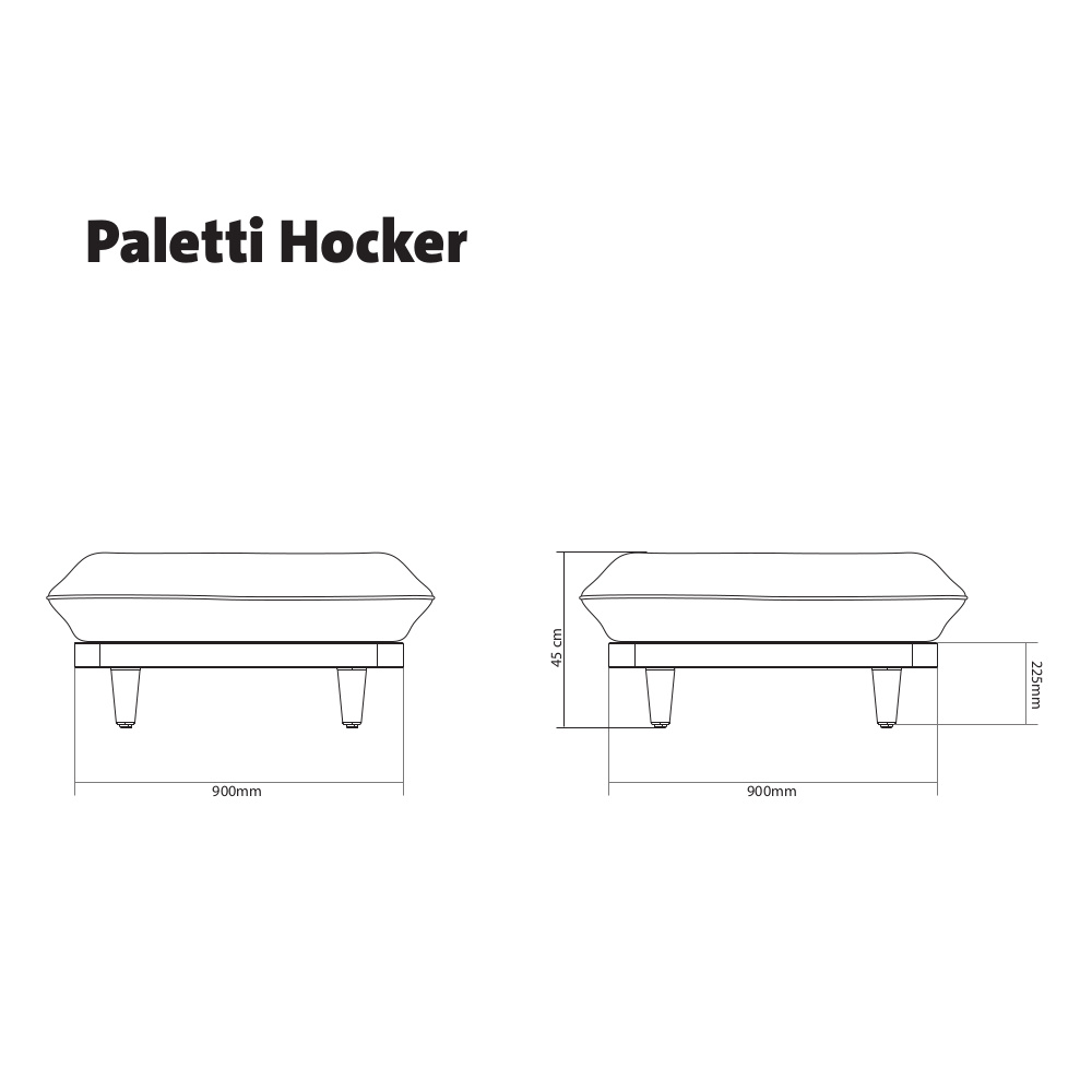 Fatboy Paletti Hocker | Stripe Ocean Blue