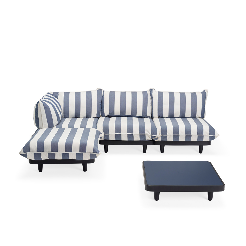 Fatboy Paletti Hocker | Stripe Ocean Blue