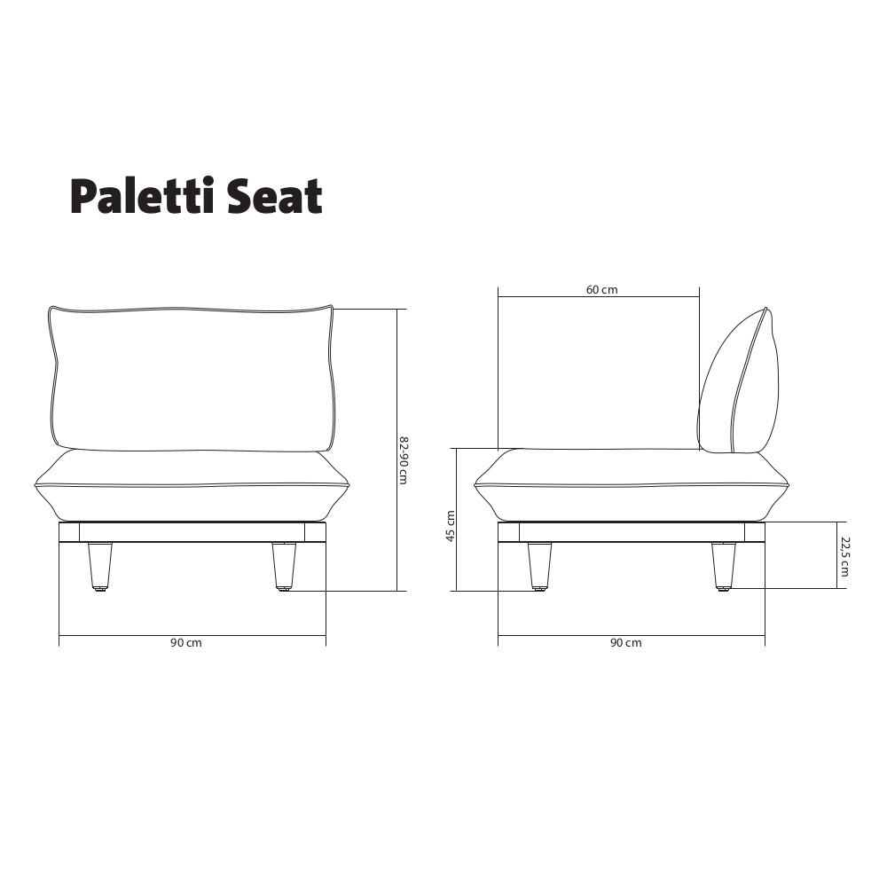 Fatboy Paletti SET Stripe Ocean Blue