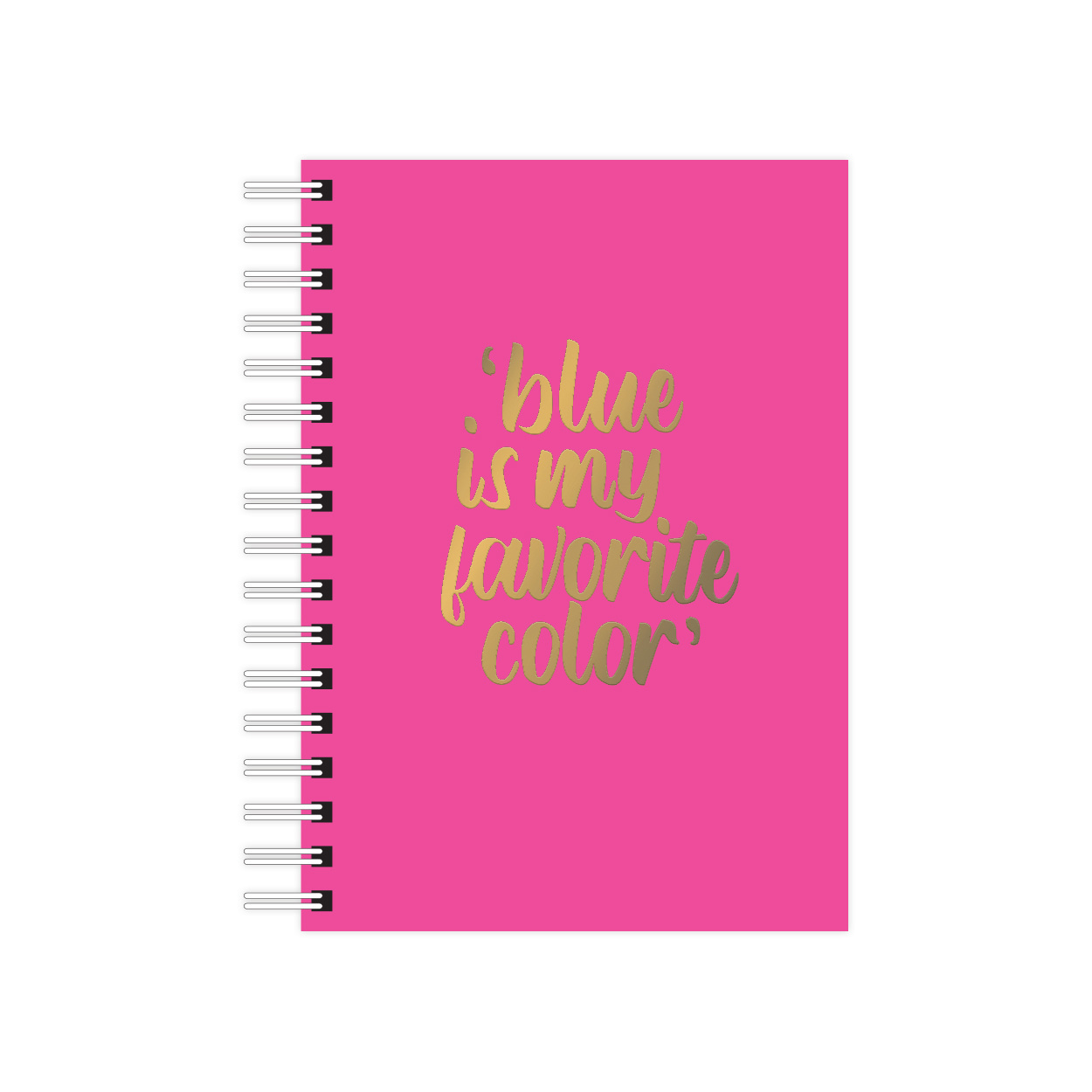 A6 Notebook 'Blue is my favorite color'