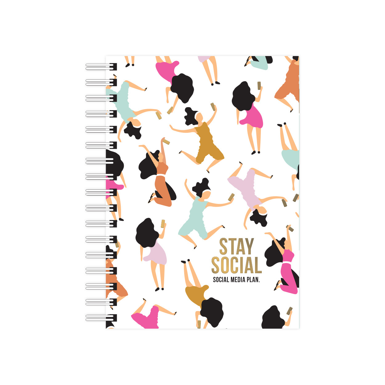 A6 Notebook Stay Social - Social media plan