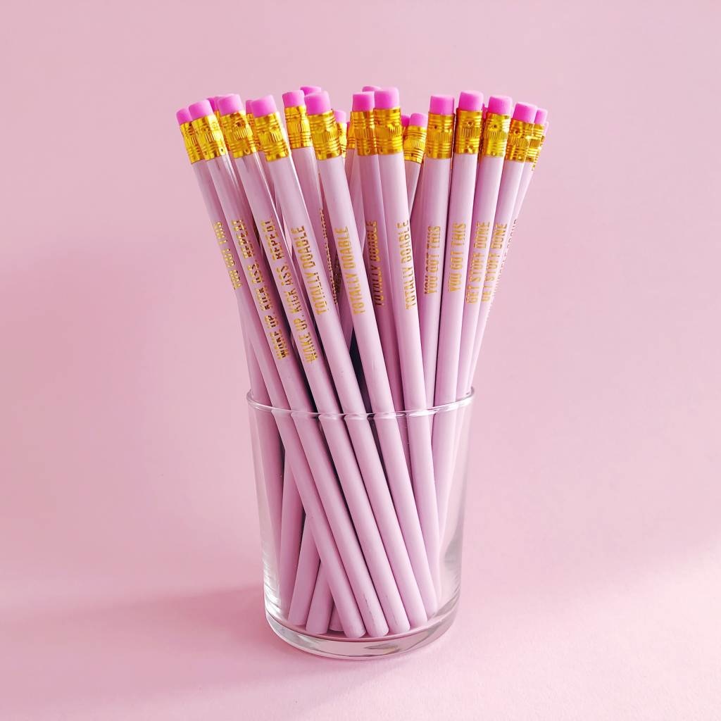 Pretty pink Pencil set