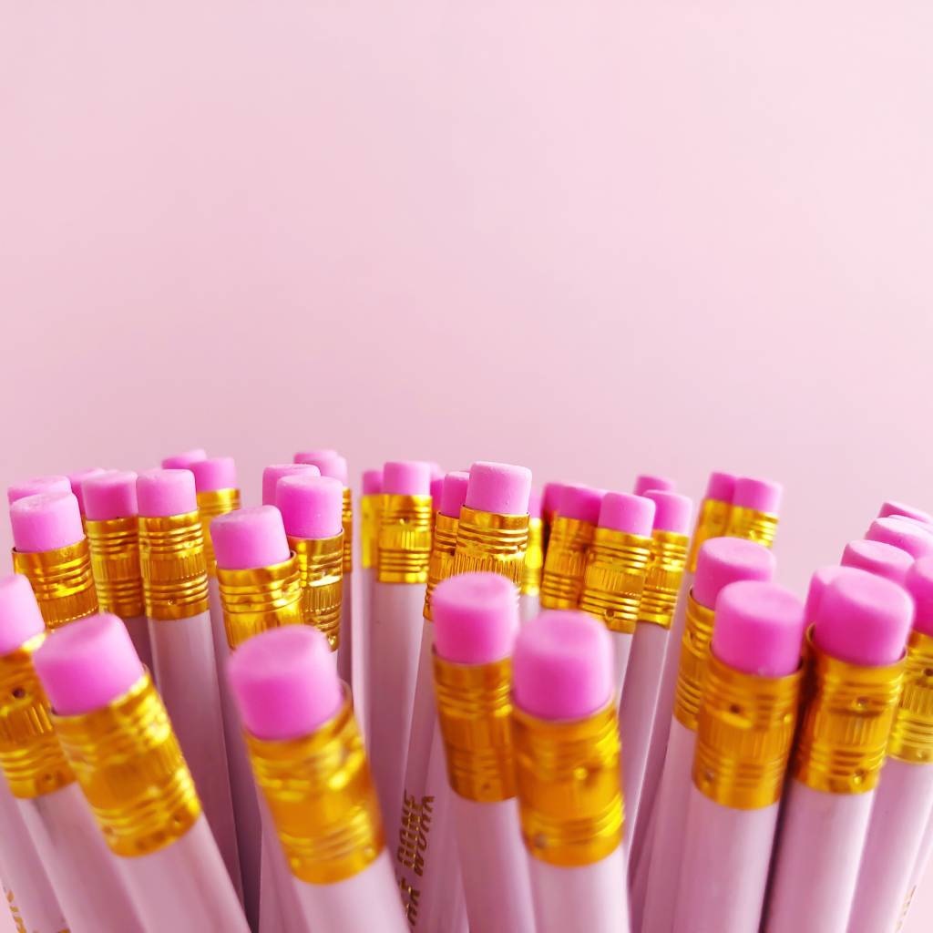 Pretty pink Pencil set