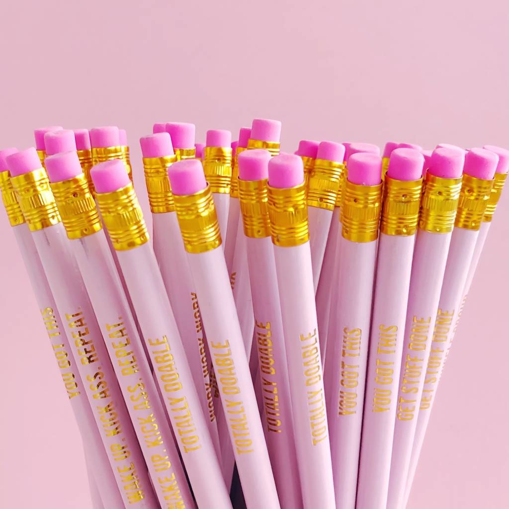 Pretty pink Pencil set