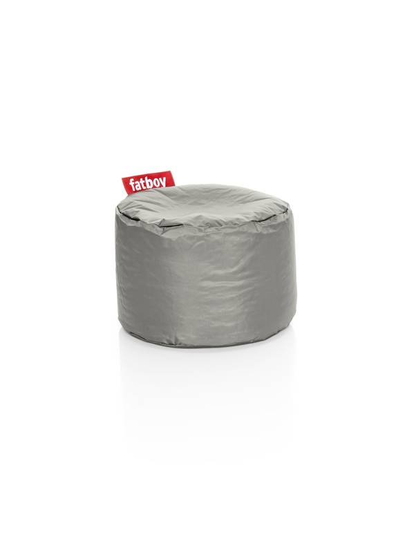 Point poef in nylon - Zilver