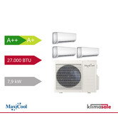 MaxiCool AURORA Dreifach-Split-Klimaanlage R32 3 x 2,5 kW Set