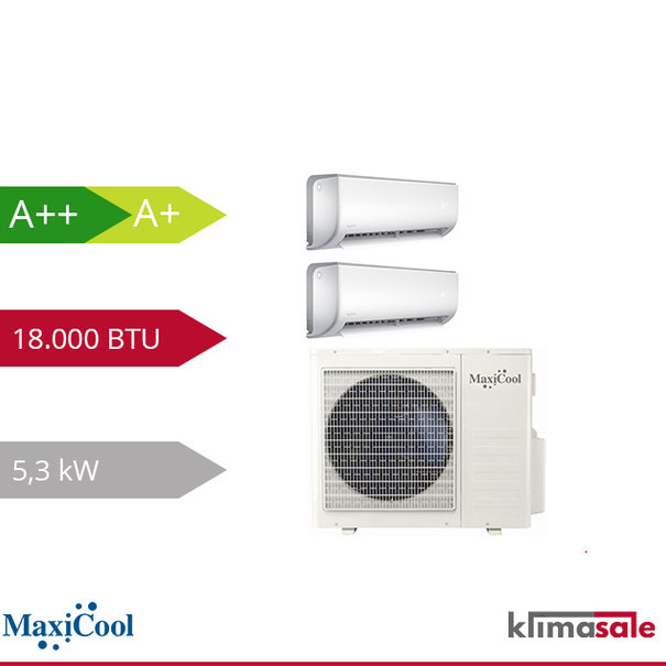Maxicool MaxiCool AURORA Multi-Split-Klimaanlage R32 2 x 2,5 kW Set
