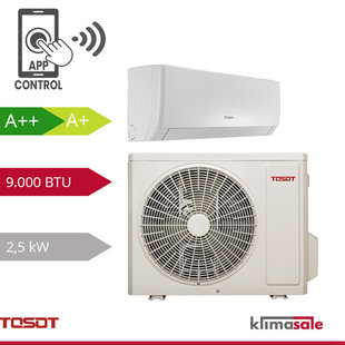 Tosot PULAR by GREE Einzel-Split-Klimagerät R32 2,5 kW Set