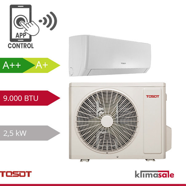 Tosot Tosot PULAR by GREE Einzel-Split-Klimagerät R32 2,5 kW Set