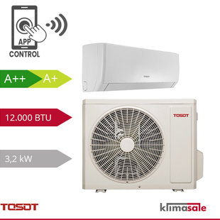 Tosot PULAR von GREE Einzel-Split-Klimagerät R32 3,5 kW Set