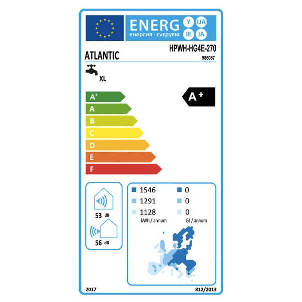 Atlantic Wärmepumpenkessel Atlantic Explorer V4, 270 Liter mit Spule