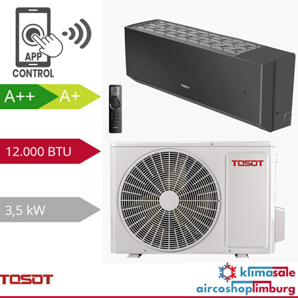 Tosot Wi-Fi Clivia 3,5kW R32 Black Design Inverter Set