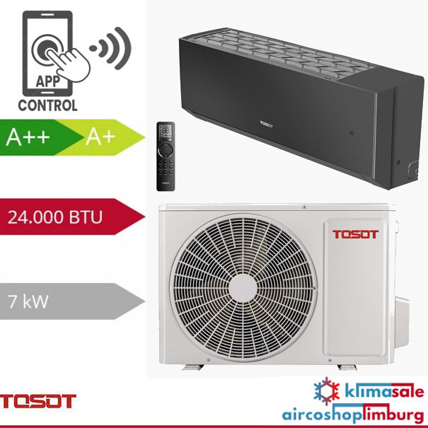 Tosot Wi-Fi Clivia 7,7kW R32 Black Design Inverter Set
