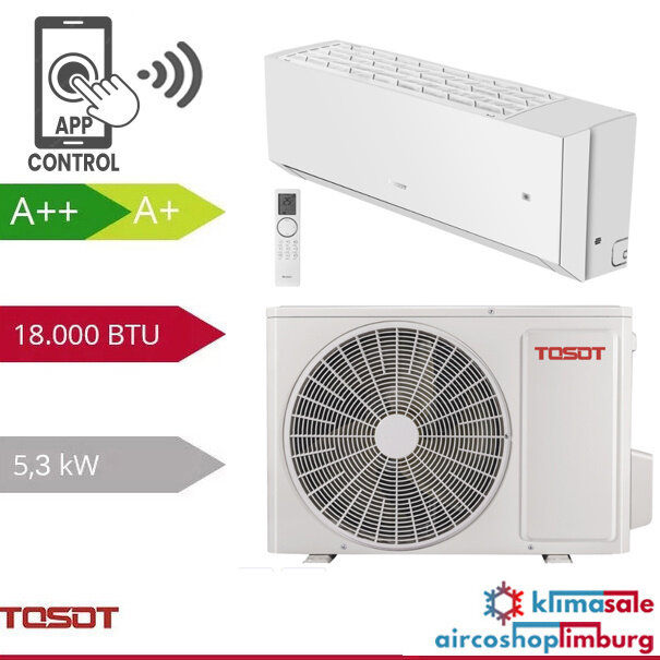 Tosot Tosot CLIVIA von GREE Inverter-Klimaanlage Weiß R32 5,3 kW Set
