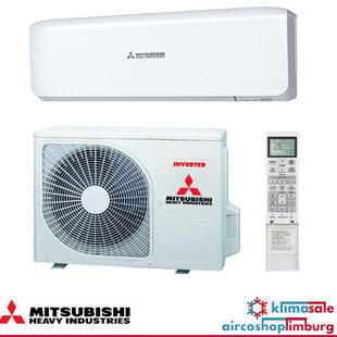 Split Klimaanlage Mitsubishi Monosplit- Set Außengerät SRC35ZTL-W mit Wandgerät SRK35ZTL-W