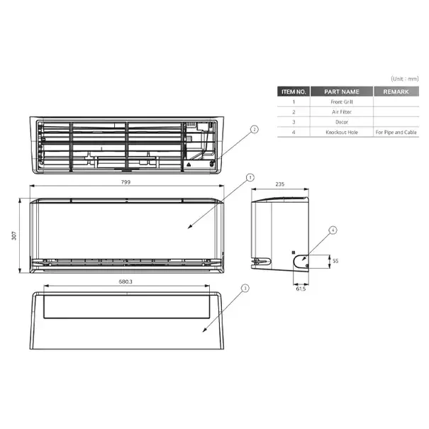LG LG DUALCOOL AI AIR Special WiFi Smart Inverter-Innengerät 2,5 kW