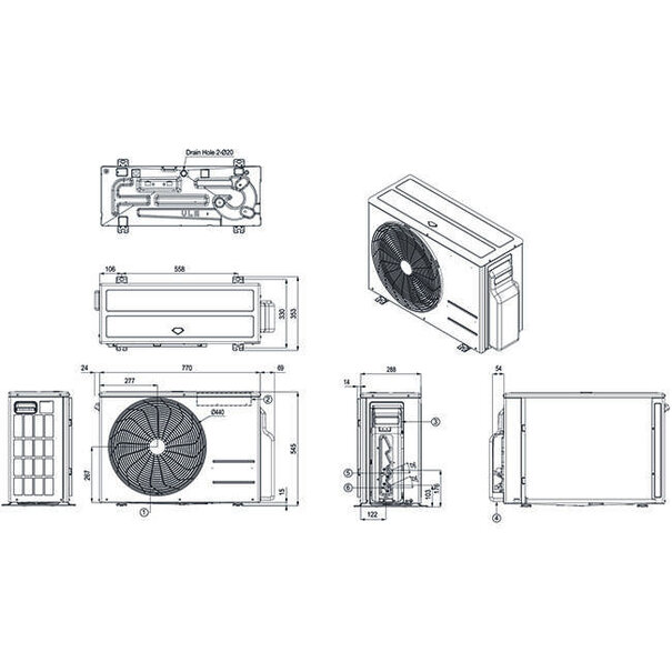 LG LG Artcool AI AIR Mirror Inverter Klimaanlage R32 3,5 kW Set