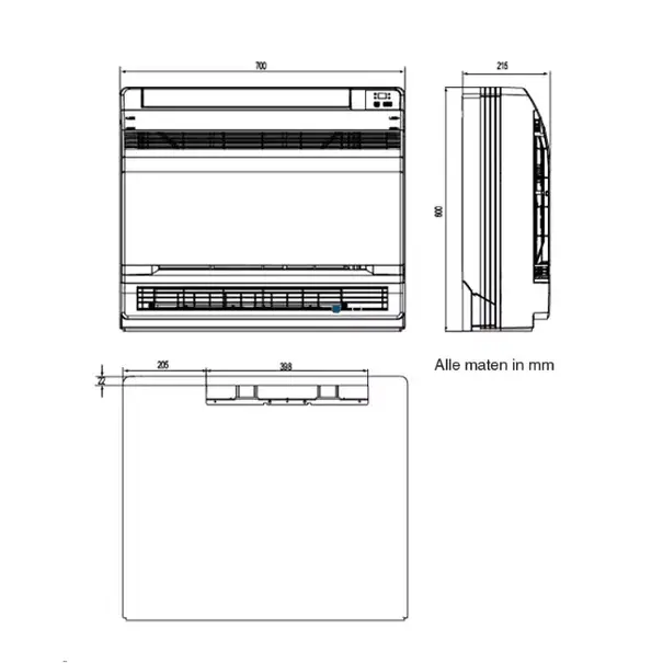 Tosot Tosot by GREE Klimagerät Innengerät Multi Console R32 5,0 kW