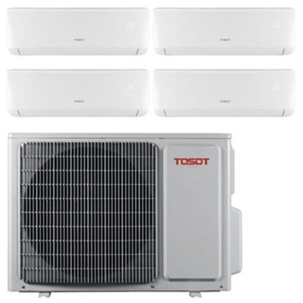 Tosot Tosot  MTS4R 8,0 KW R32 Multi-Split Klimaanlage mit 4x 2,5 KW Pular Innengerät