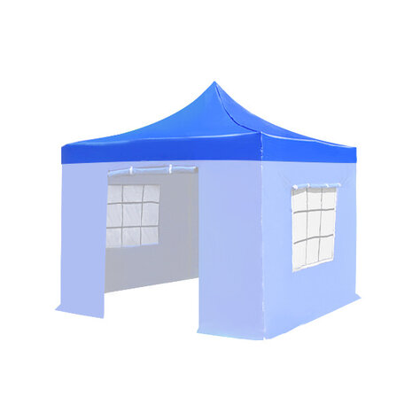Lizzely Garden & Living Dak Easy up blauw 3x3m luxe partytent Lizzely Garden & Living Dak Easy up blauw 3x3m luxe partytent