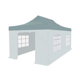 Lizzely Garden & Living Dak Easy up grijs 3x6m luxe partytent