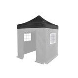 Lizzely Garden & Living Dak Easy up zwart 2x2m luxe partytent Lizzely Garden & Living Dak Easy up zwart 2x2m luxe partytent