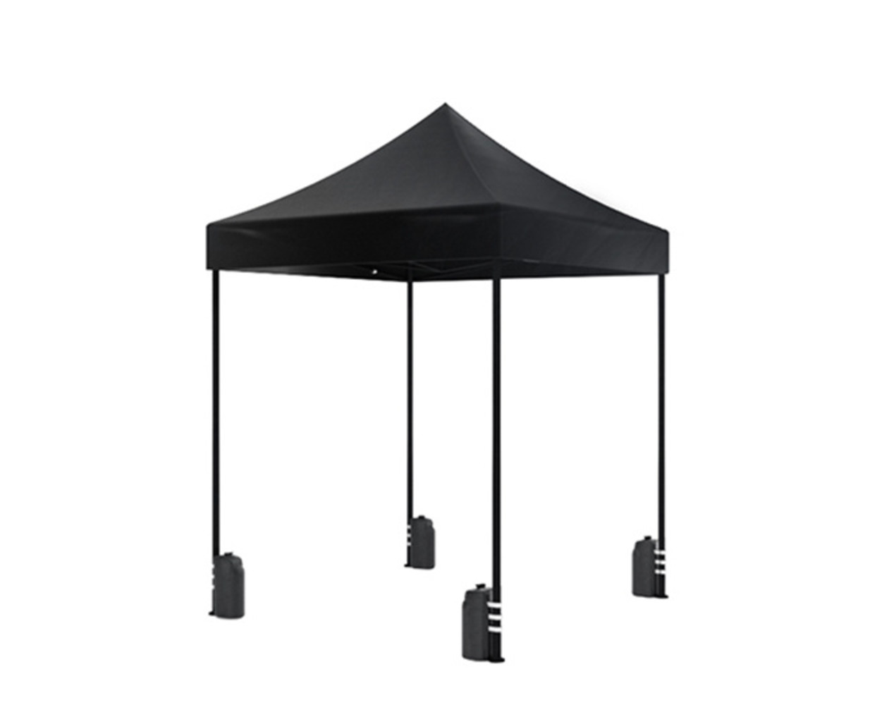 Easy up 2x2m zwart luxe partytent opvouwbaar Easy up 2x2m zwart luxe partytent opvouwbaar