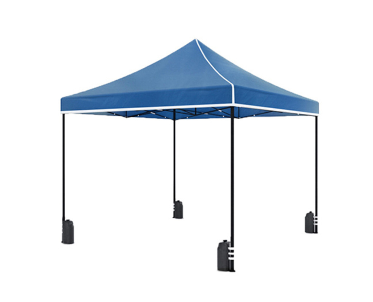 Easy up 3x3m blauw luxe zonder zijwanden partytent opvouwbaar