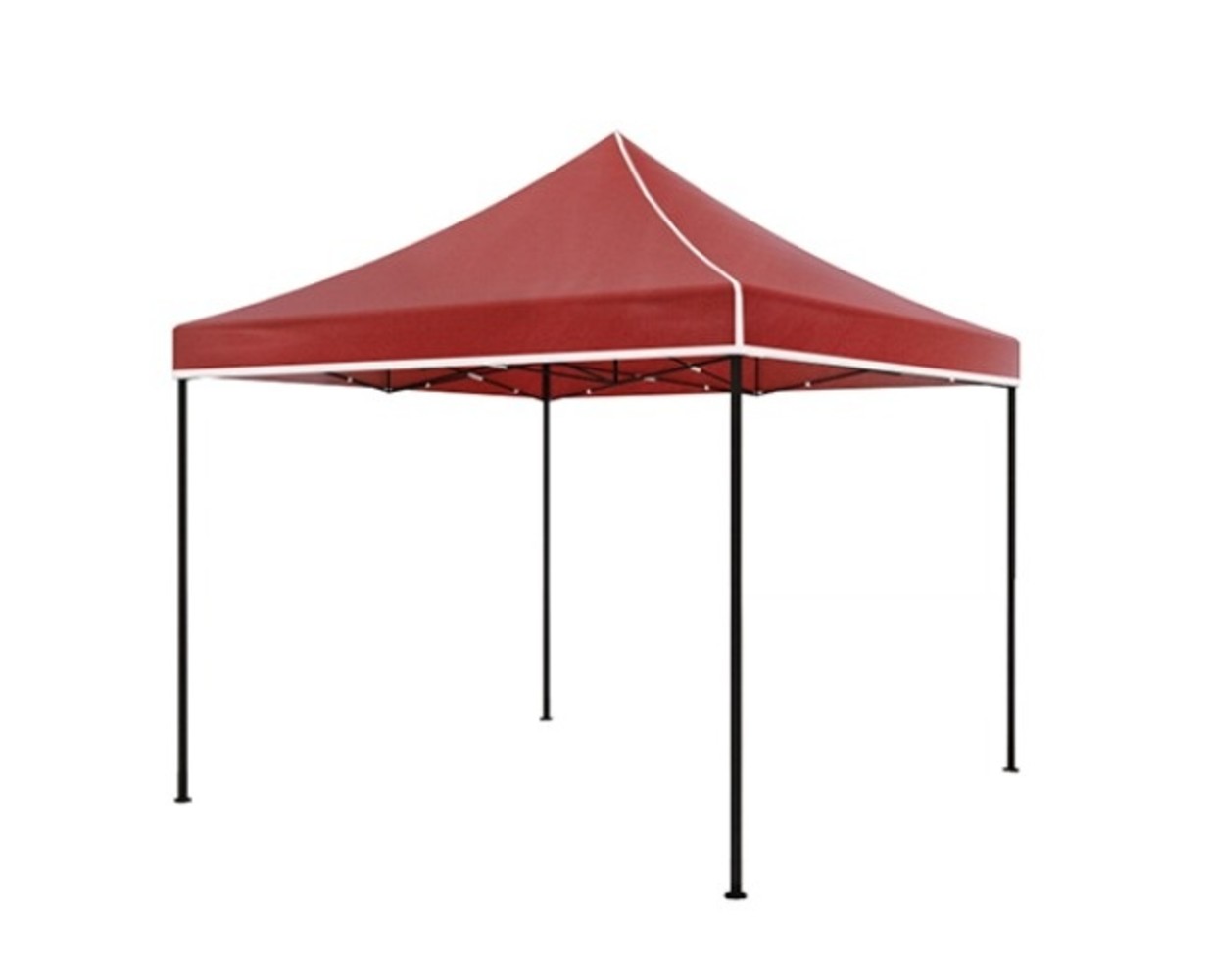 Easy up 3x3m rood luxe zonder zijwanden partytent opvouwbaar Easy up 3x3m rood luxe zonder zijwanden partytent opvouwbaar