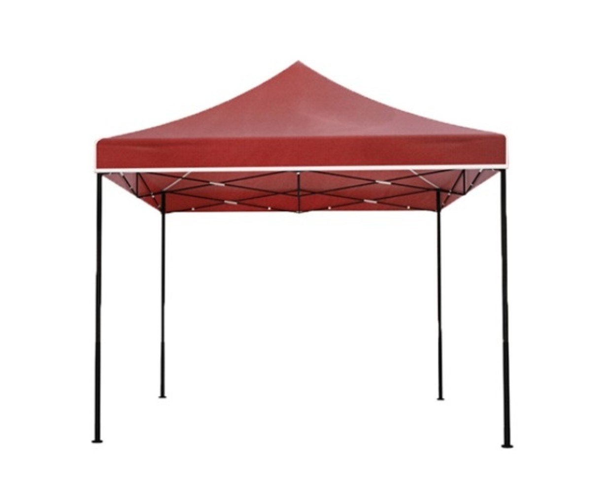 Easy up 3x3m rood luxe zonder zijwanden partytent opvouwbaar Easy up 3x3m rood luxe zonder zijwanden partytent opvouwbaar