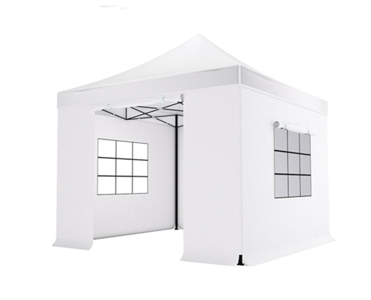 Easy up 3x3m wit luxe partytent opvouwbaar Easy up 3x3m wit luxe partytent opvouwbaar