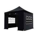 Lizzely Garden & Living Easy up 3x3m zwart 40mm (aluminium buizen) semi prof partytent opvouwbaar