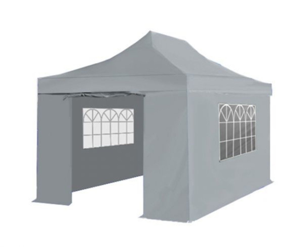 Easy up 3x4,5m grijs 30mm (aluminium buizen) semi prof partytent opvouwbaar Easy up 3x4,5m grijs 30mm (aluminium buizen) semi prof partytent opvouwbaar