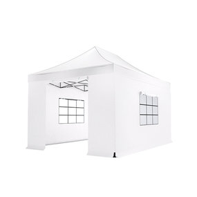Lizzely Garden & Living Easy up 3x4,5m wit luxe partytent opvouwbaar Lizzely Garden & Living Easy up 3x4,5m wit luxe partytent opvouwbaar