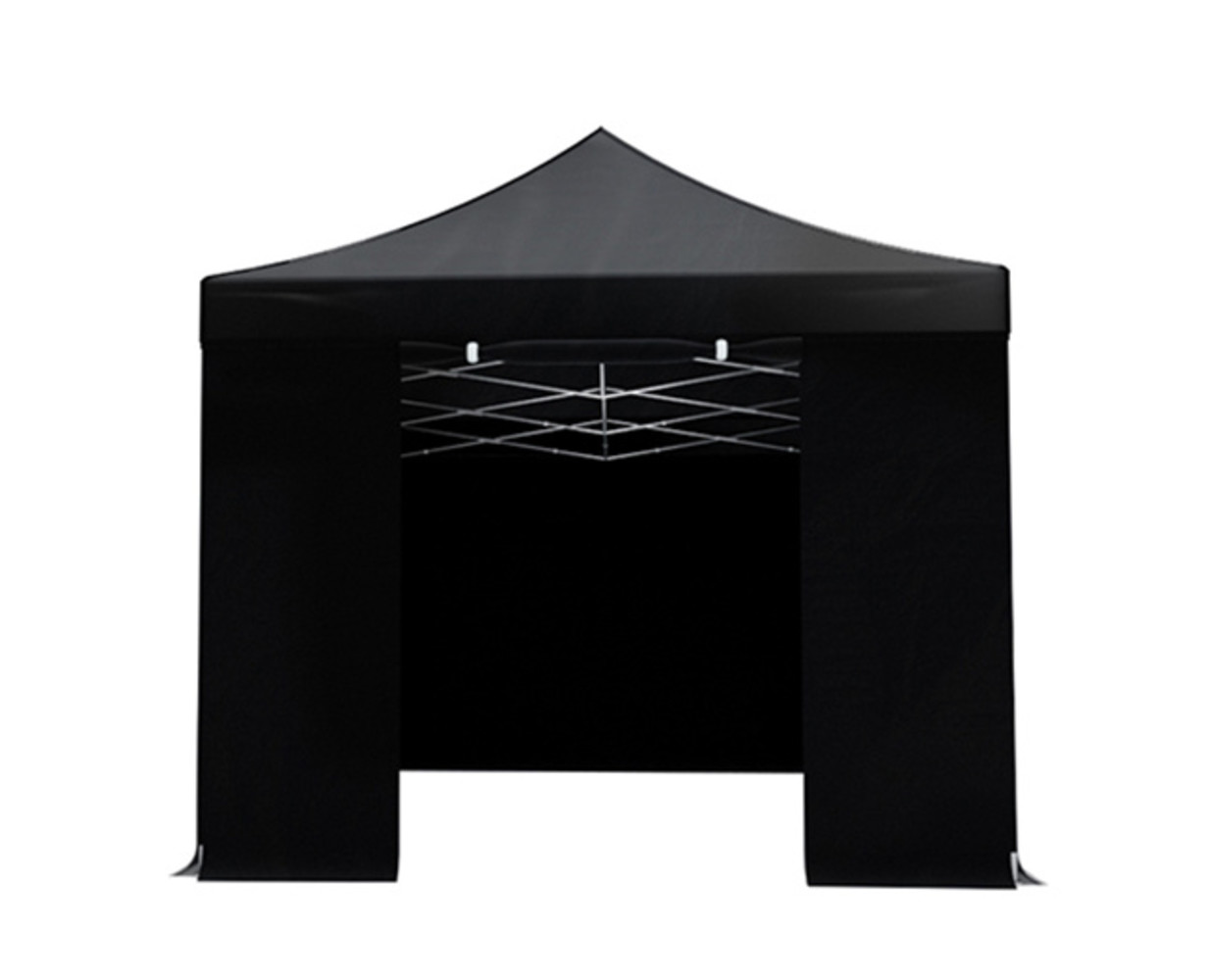 Easy up 3x4,5m zwart 30mm (aluminium buizen) semi prof partytent opvouwbaar Easy up 3x4,5m zwart 30mm (aluminium buizen) semi prof partytent opvouwbaar