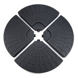 Lizzely Garden & Living Parasolvoet 4 Stuks Zwart Lizzely Garden & Living Parasolvoet 4 Stuks Zwart