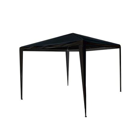 Lizzely Garden & Living Partytent 3x3m zwart budget zonder zijwanden Lizzely Garden & Living Partytent 3x3m zwart budget zonder zijwanden