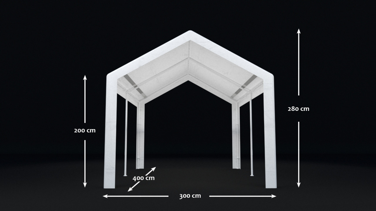 Partytent 3x4m grijs semi professioneel Partytent 3x4m grijs semi professioneel