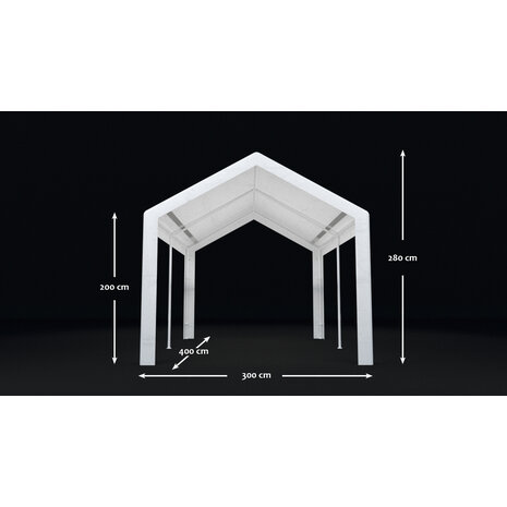 Lizzely Garden & Living Partytent 3x4m grijs semi professioneel Lizzely Garden & Living Partytent 3x4m grijs semi professioneel