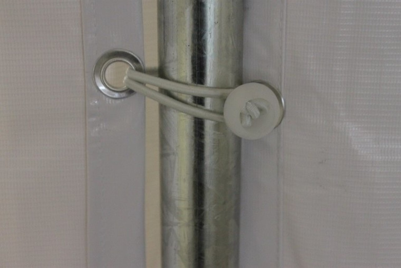 Partytent 3x4m PVC met grondframe brandvertragend Partytent 3x4m PVC met grondframe brandvertragend